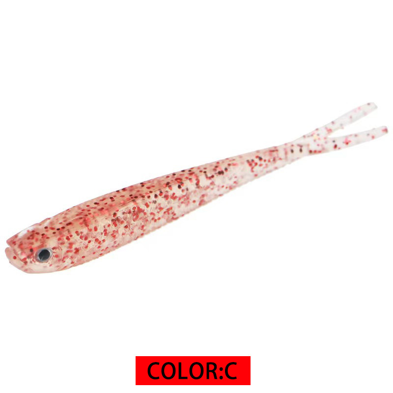 Fishing Lures Bass Bait, Soft Plastic Split Tail Lure 7