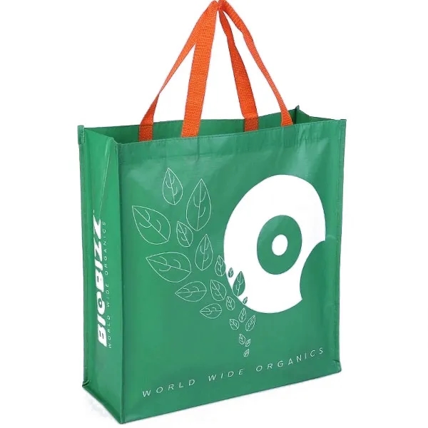 Waterproof RPET Laminated Shopping Bag -15.8 " x 6 " x 15.8" 6