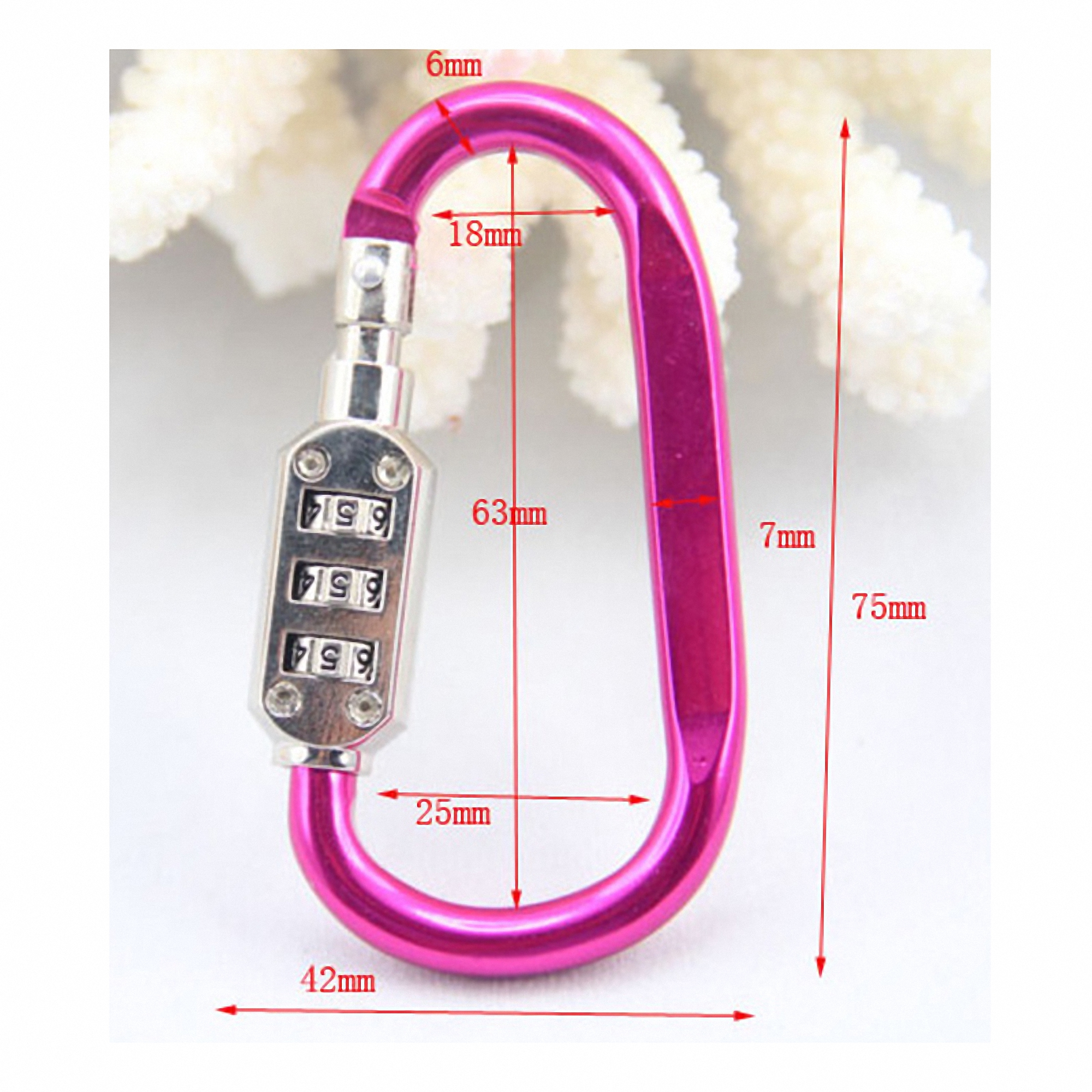 Heavy Duty Aluminum Locking Carabiner Clip 1