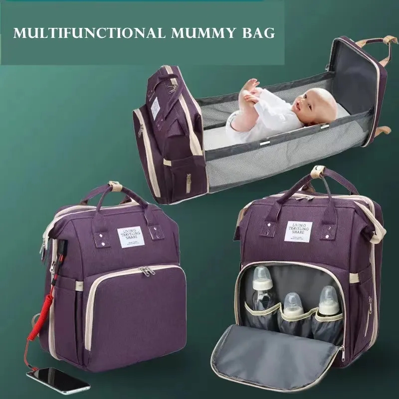 Diaper Bag Backpack with Changing Station 4