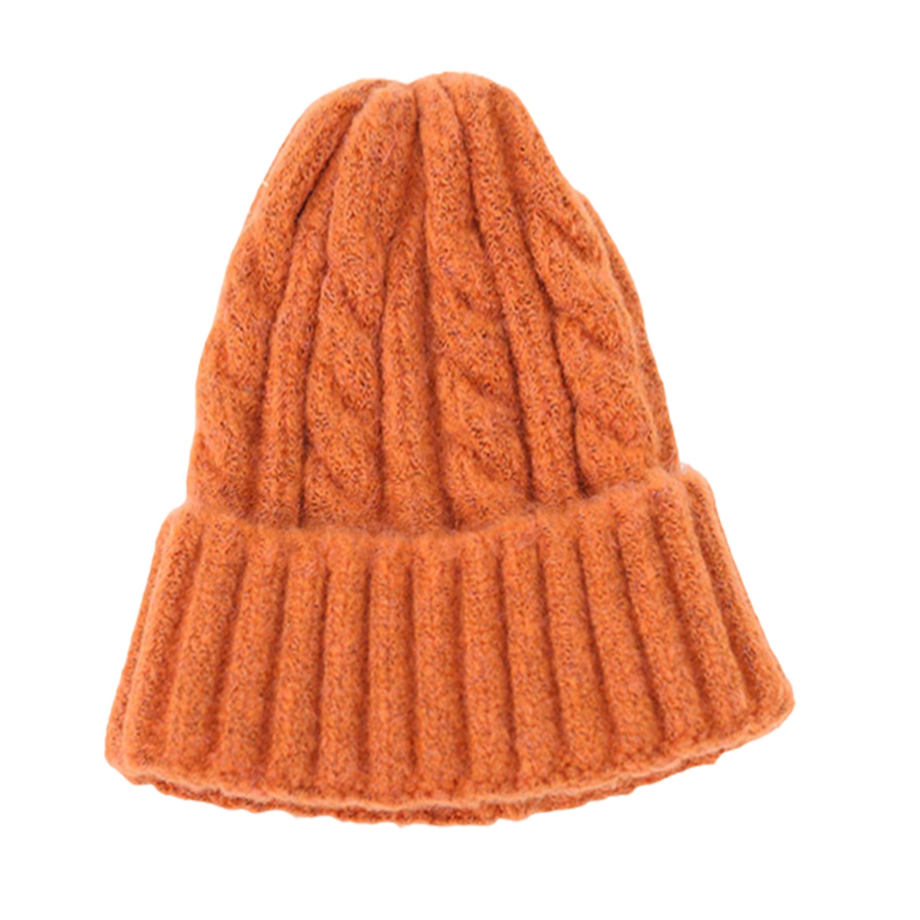 Solid Color Cuff Beanie 7