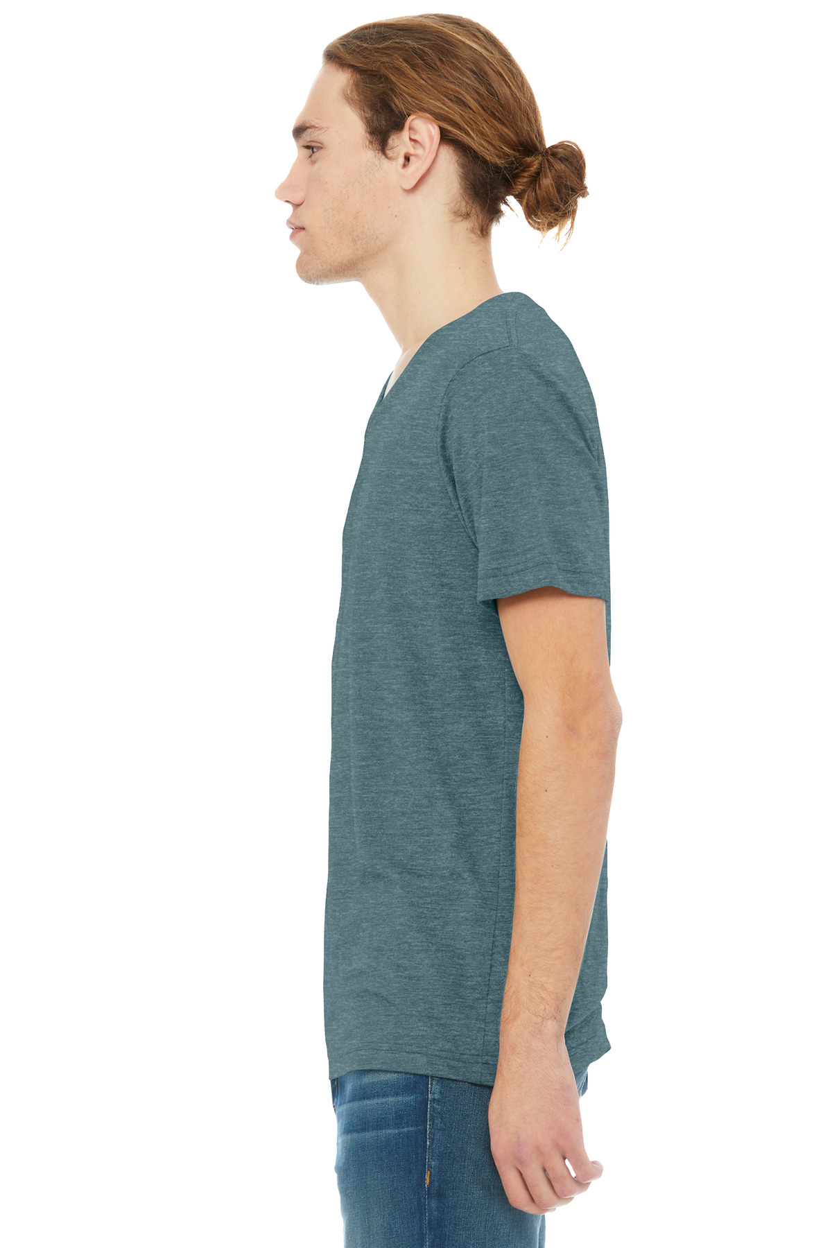 BELLA+CANVAS Unisex Heather CVC V-Neck Tee BC3005CVC 66