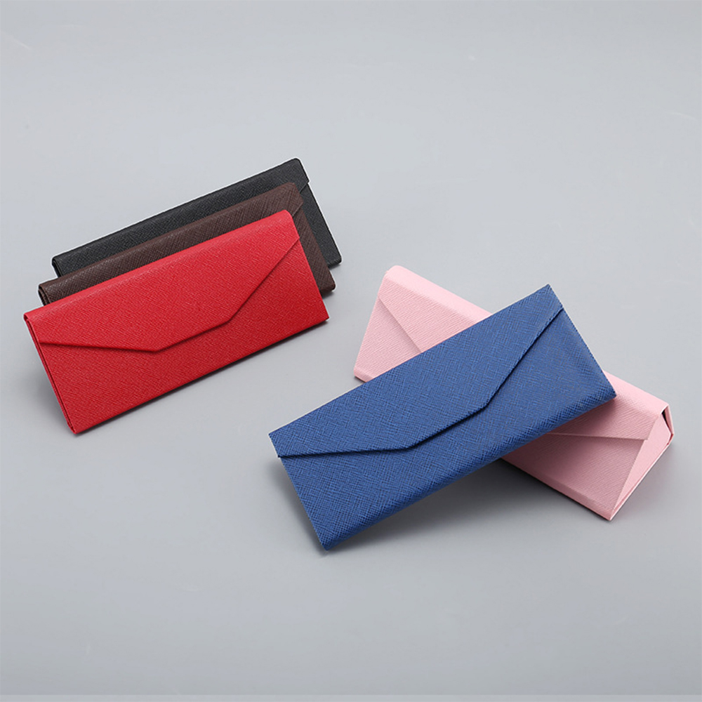 Solid Color Magnetic Folding Glasses Case