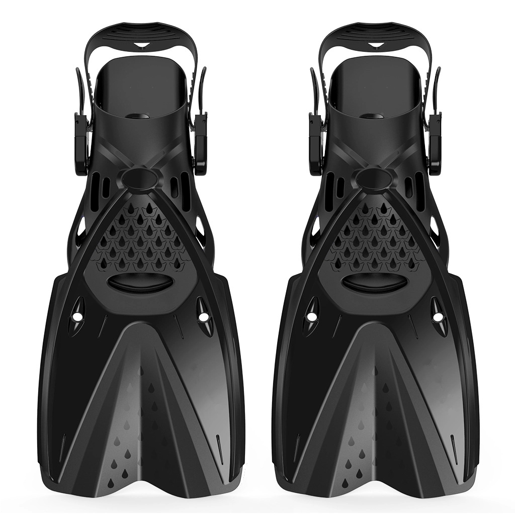 Adjustable Buckles Open Heel Snorkel Fins 6