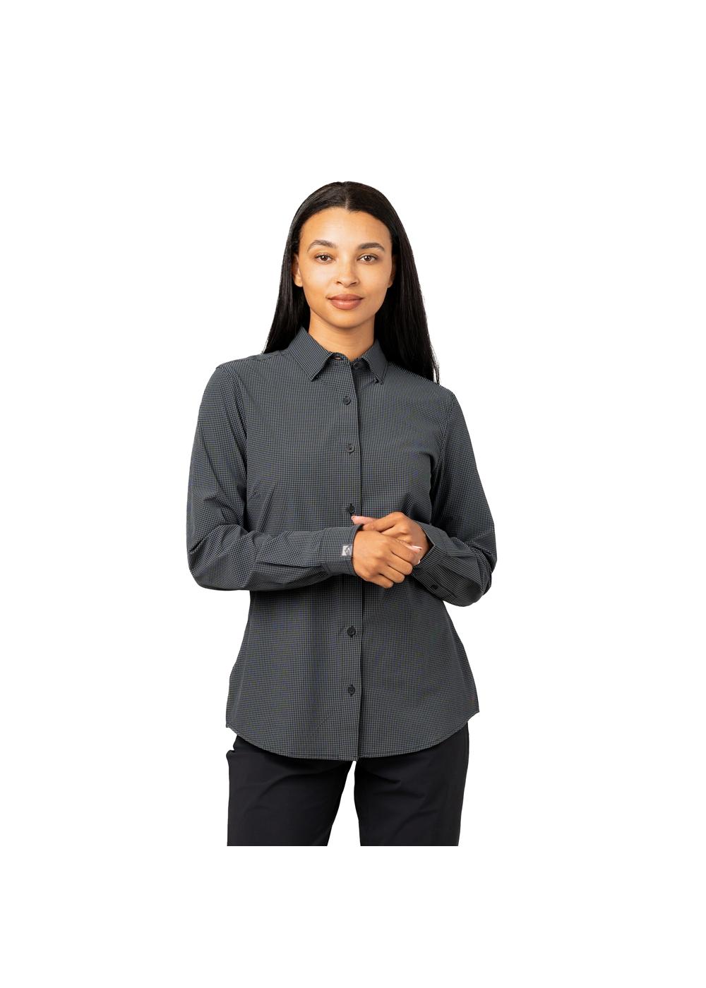 Storm Creek Women's Influencer 4-Way Stretch Windowpane Woven Shirt 24