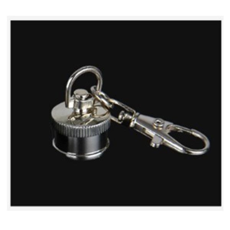 Mini 1oz stainless steel flask with keychain 2