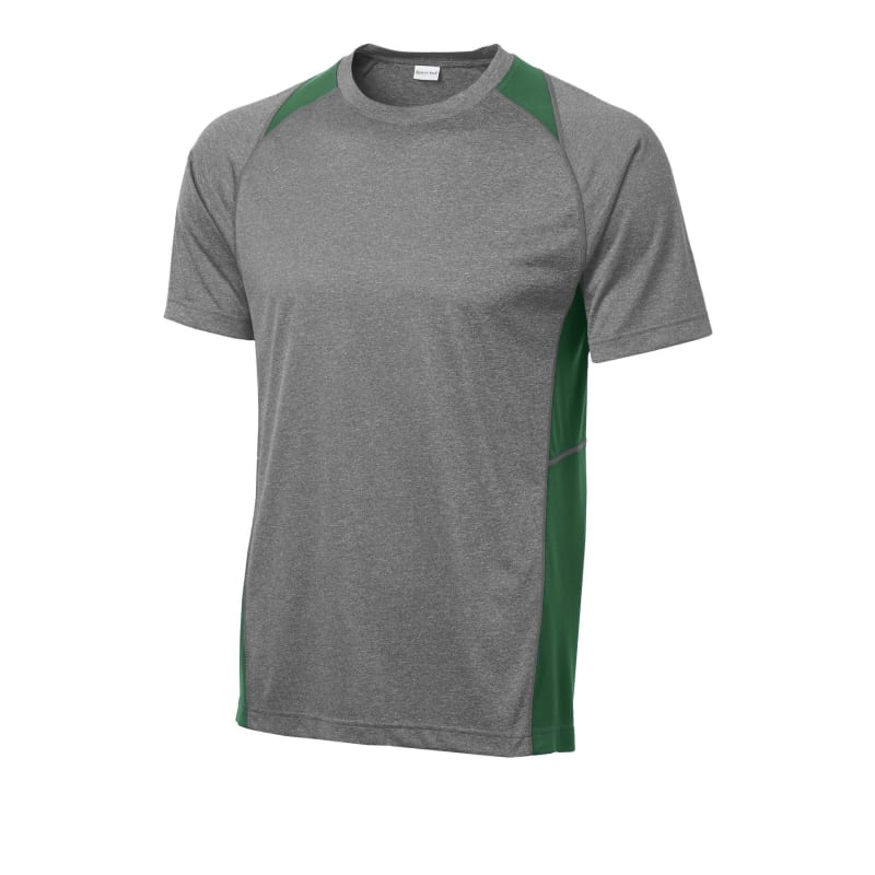 Sport-Tek Heather Colorblock Contender Tee. 71