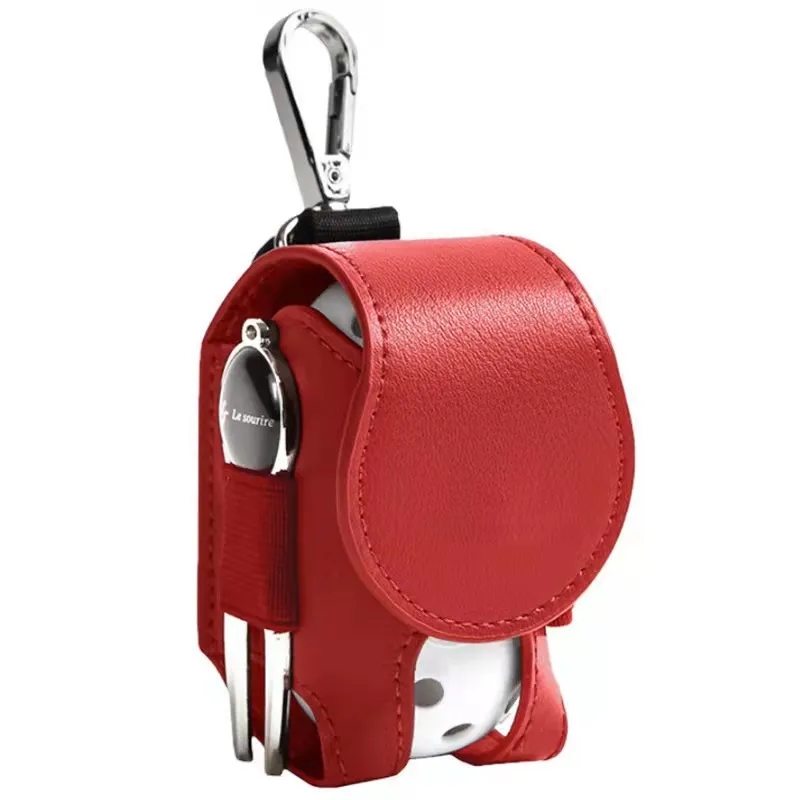 Classic Pu Leather Golf Ball Storage Bag 6