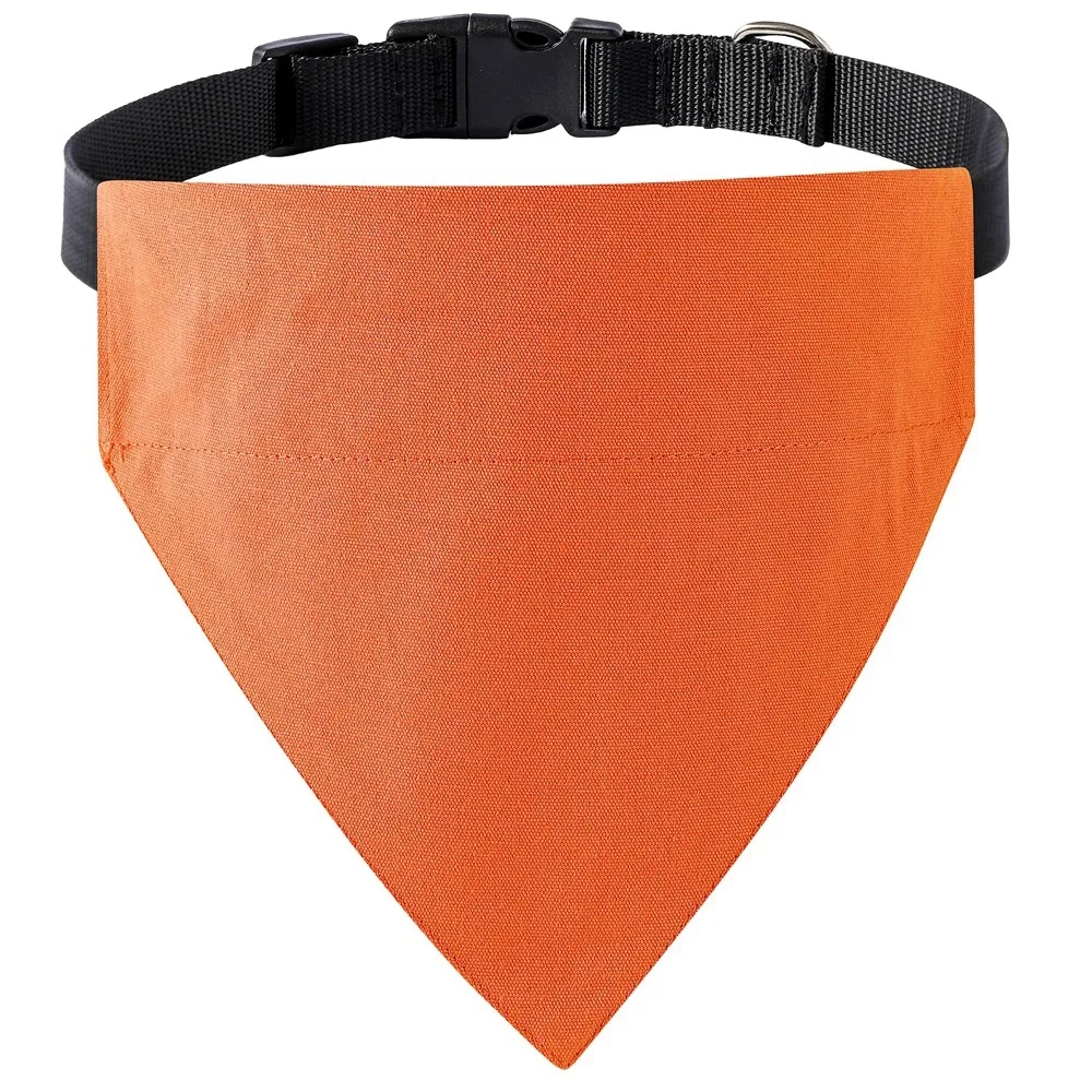 Adjustable Cotton Dog Bandana Collar With Buckle 5