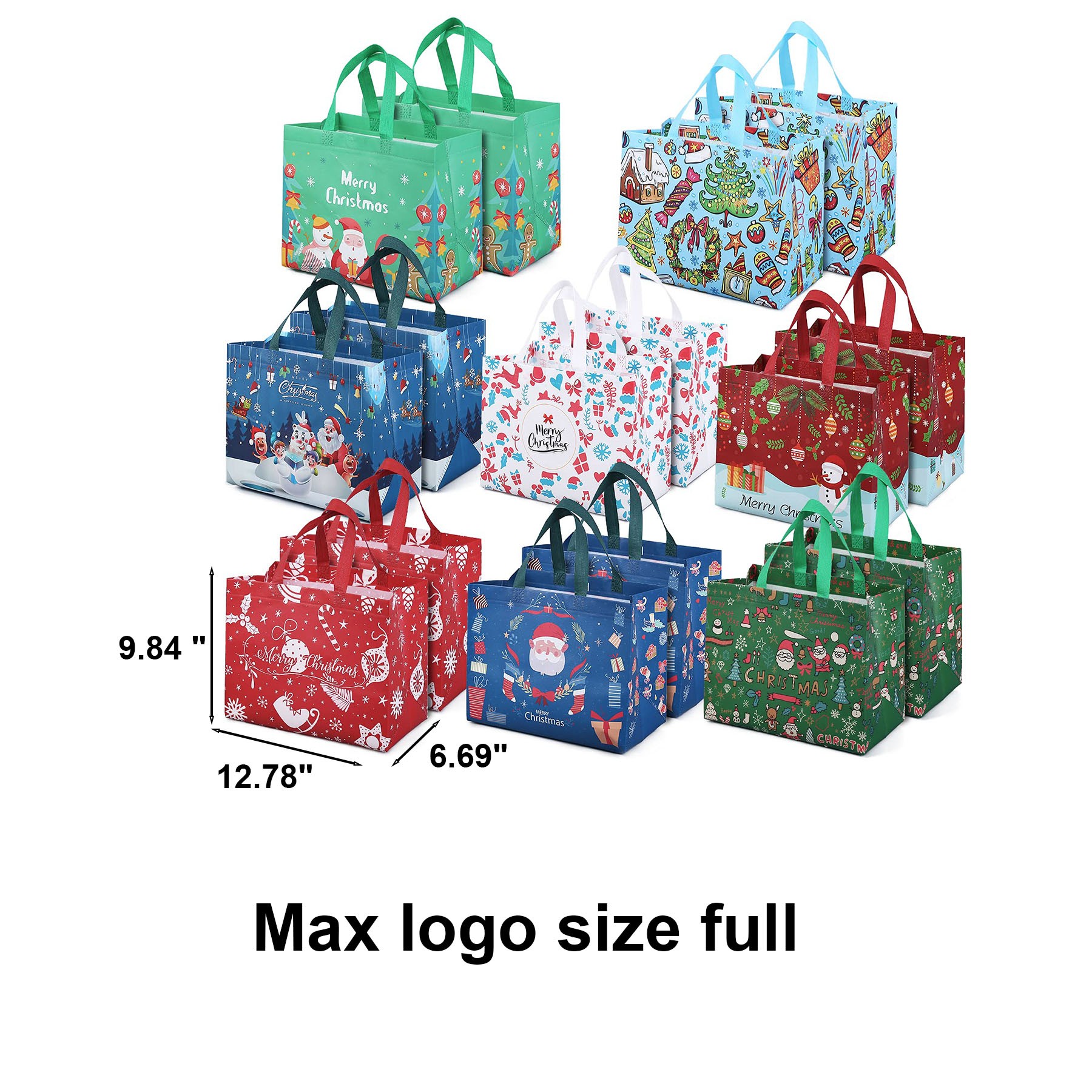 Large Christmas Tote Bags with Handles 2