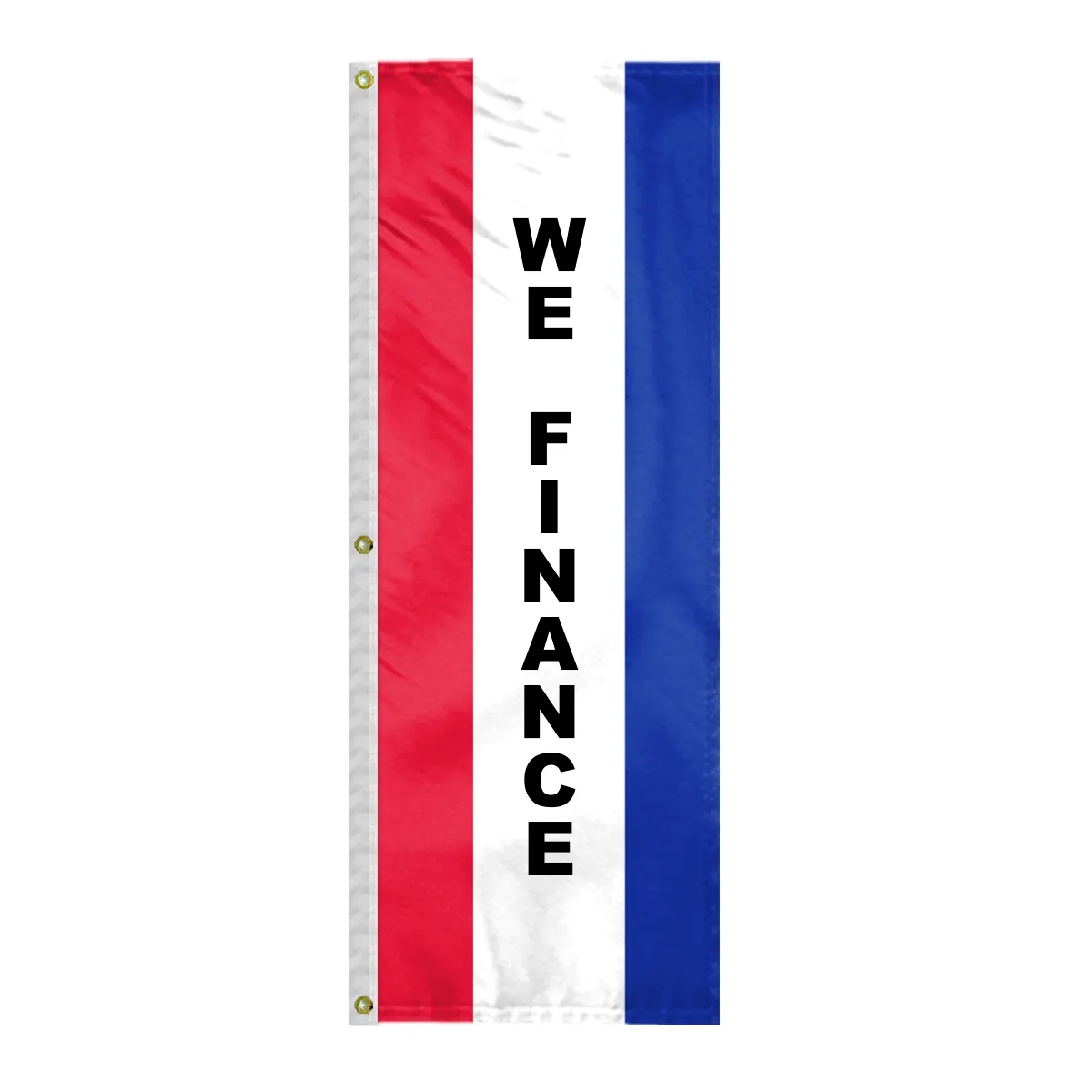 8' x 28" (3) Sewn Stripes Vertical Message Flag 13