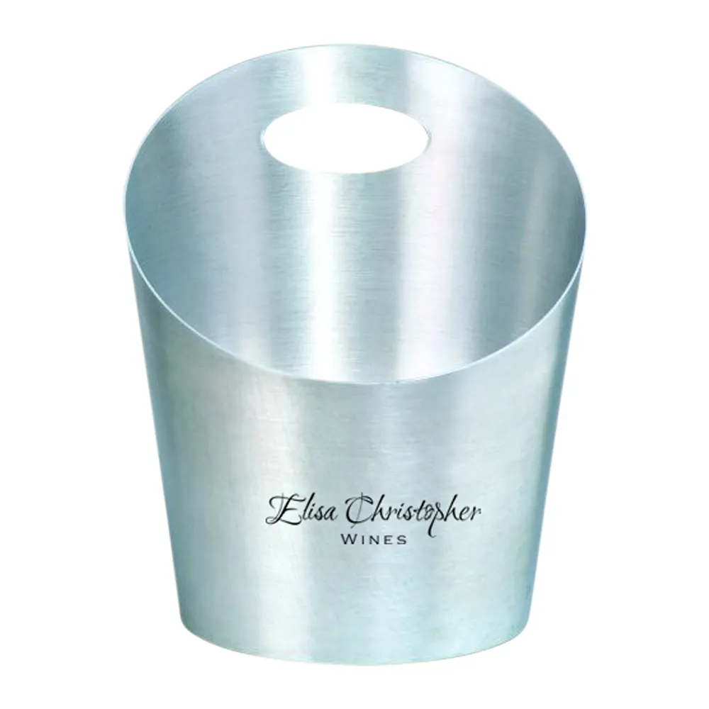 Slope Metal Wine Bucket with Handle 1