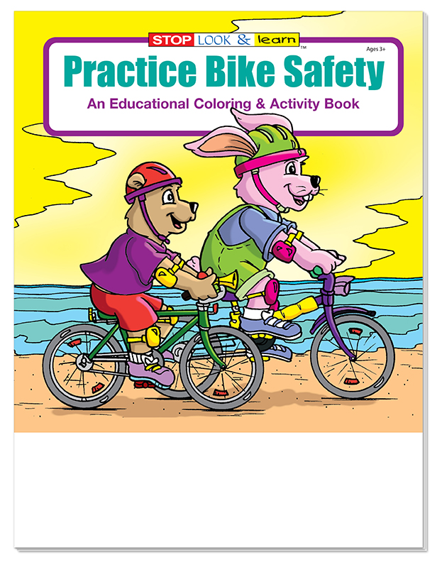 COLORING SET - Practice Bike Safety Coloring Book Fun Pack 2