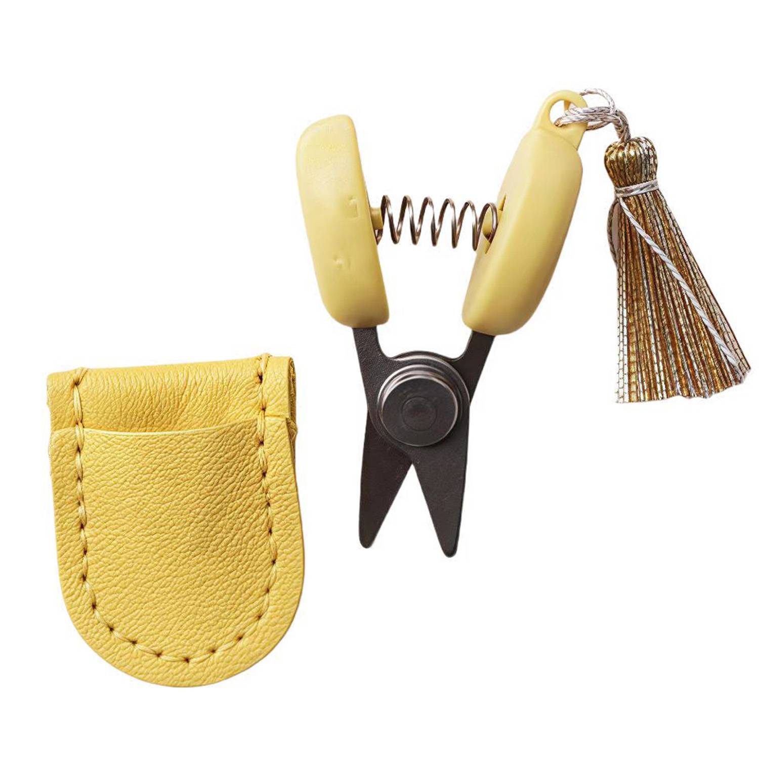 Mini Portable Scissors with Stylish Leather Pouch 5