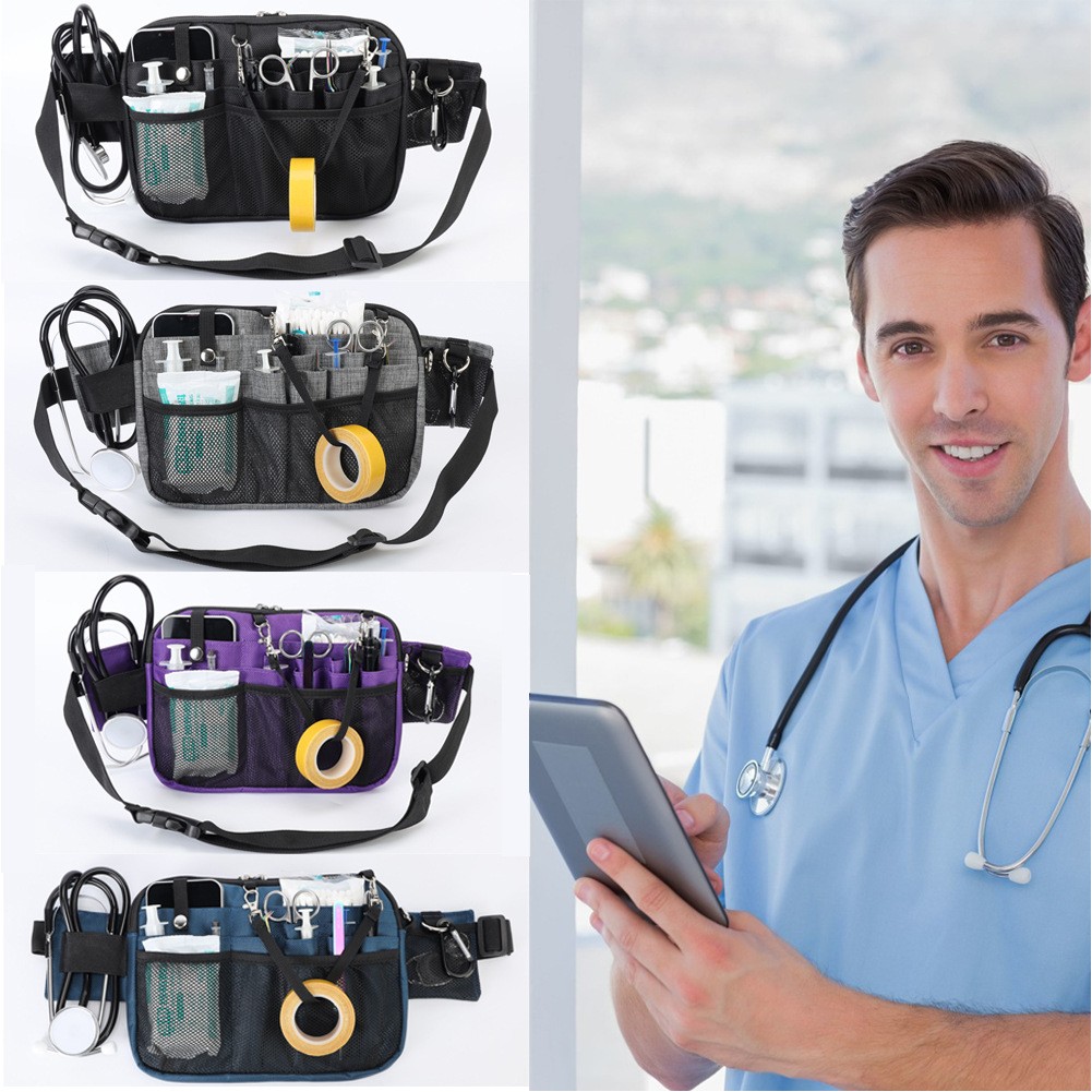 Multi Compartment Medical Gear Pocket Nursing Organizer Belt 1