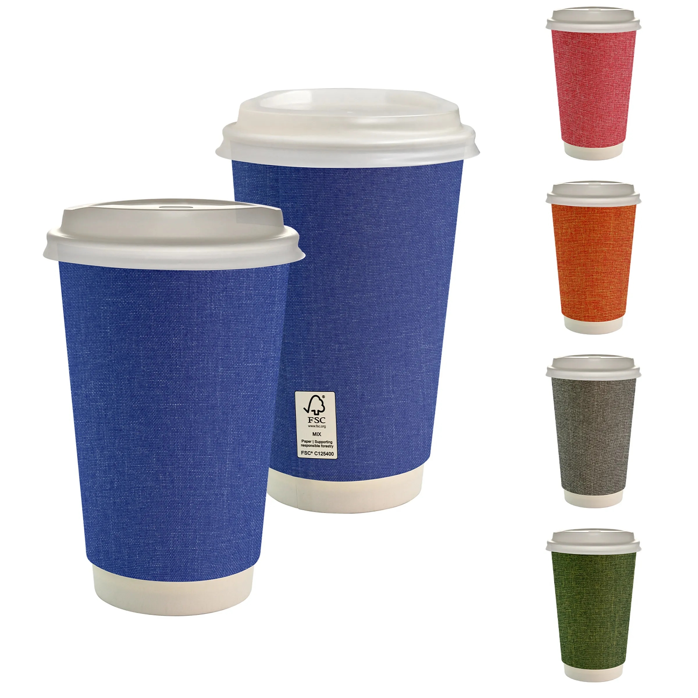 16 oz. Full Color Ridge Paper Cup With Lid 13
