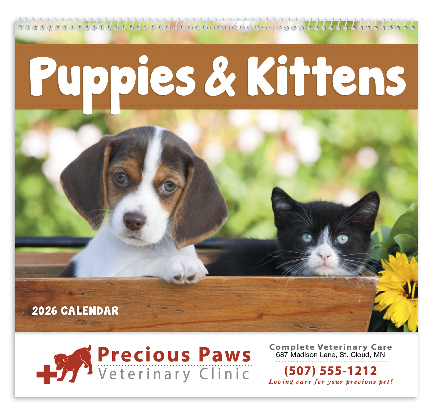 Good Value™ Puppies & Kittens - Spiral Calendar 44