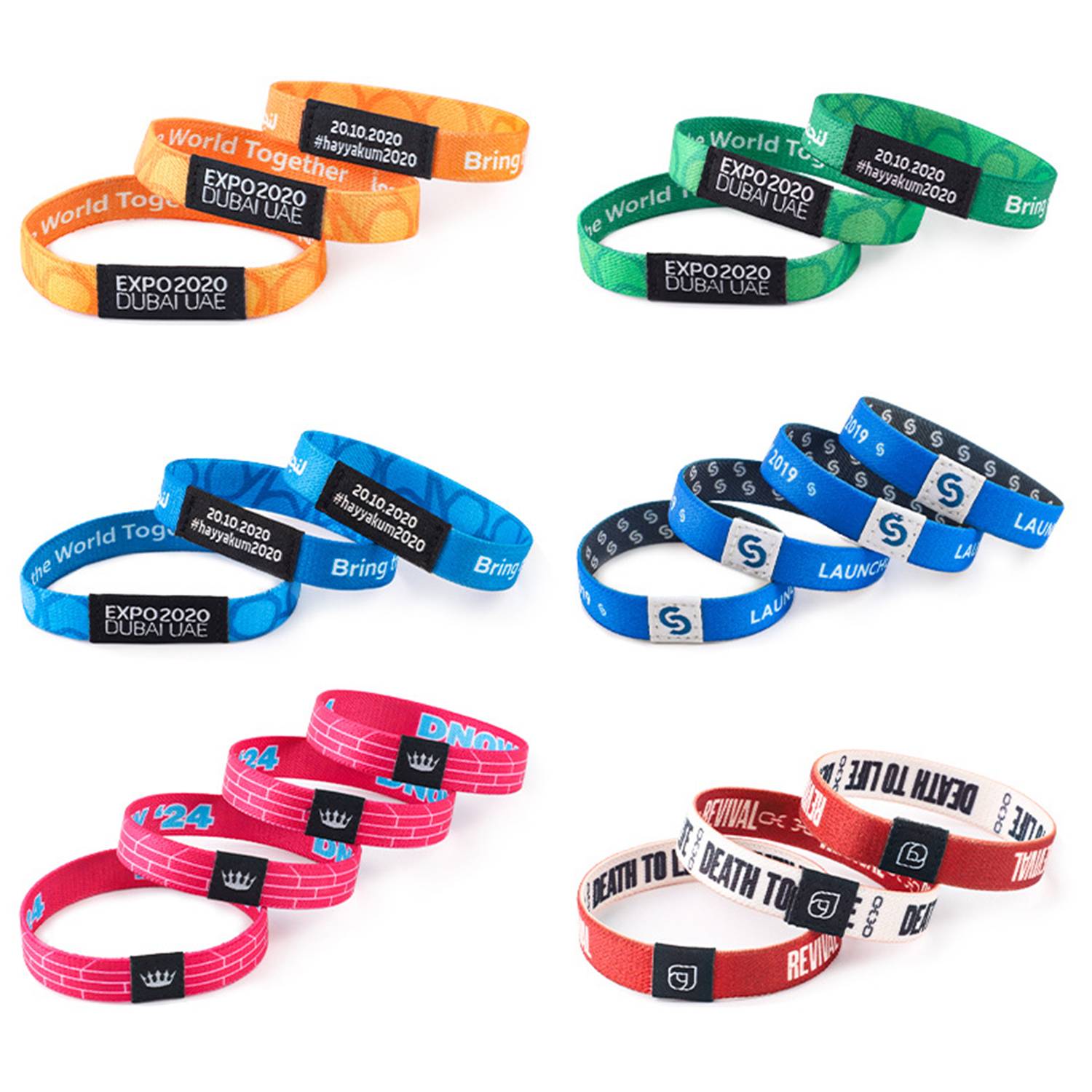 Custom Elastic Wristband Heat Transfer 5