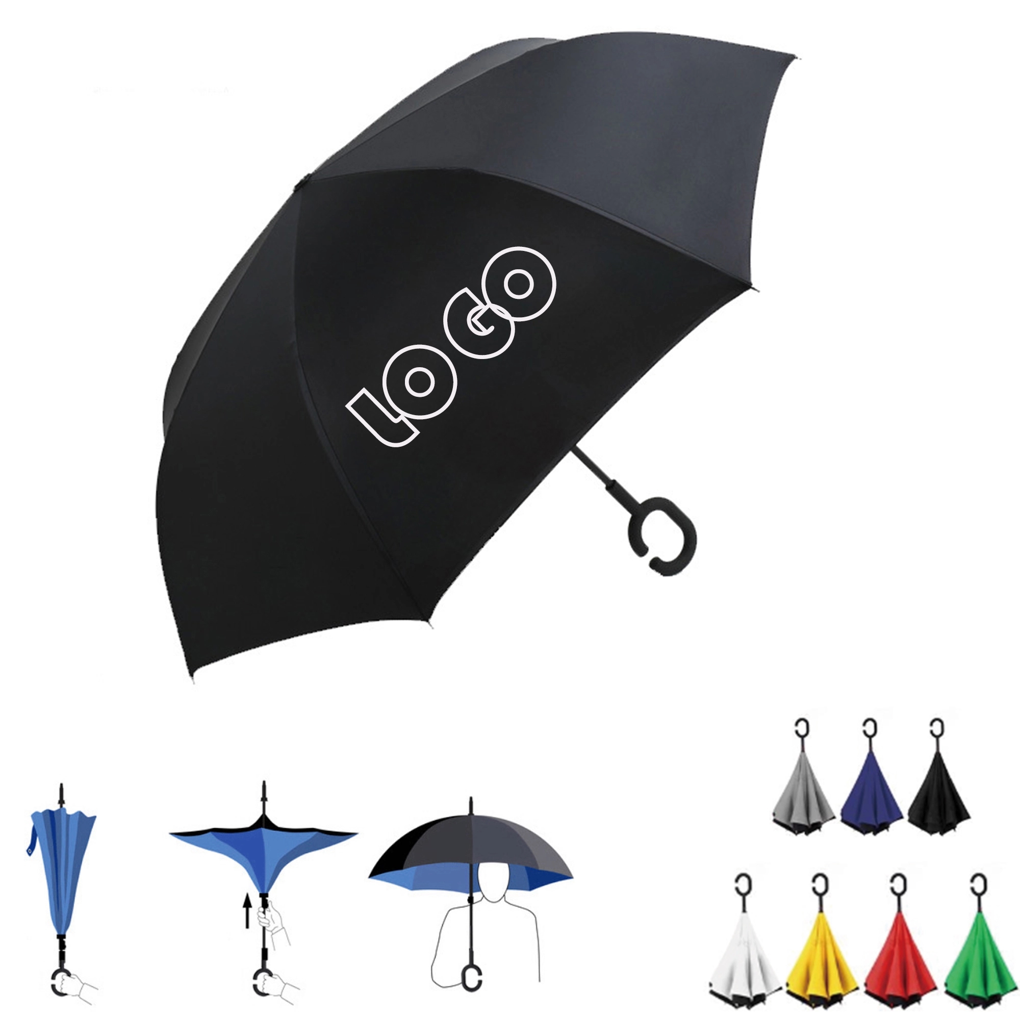 Inverted Umbrella Reverse Closing MOQ 10 PCS 2