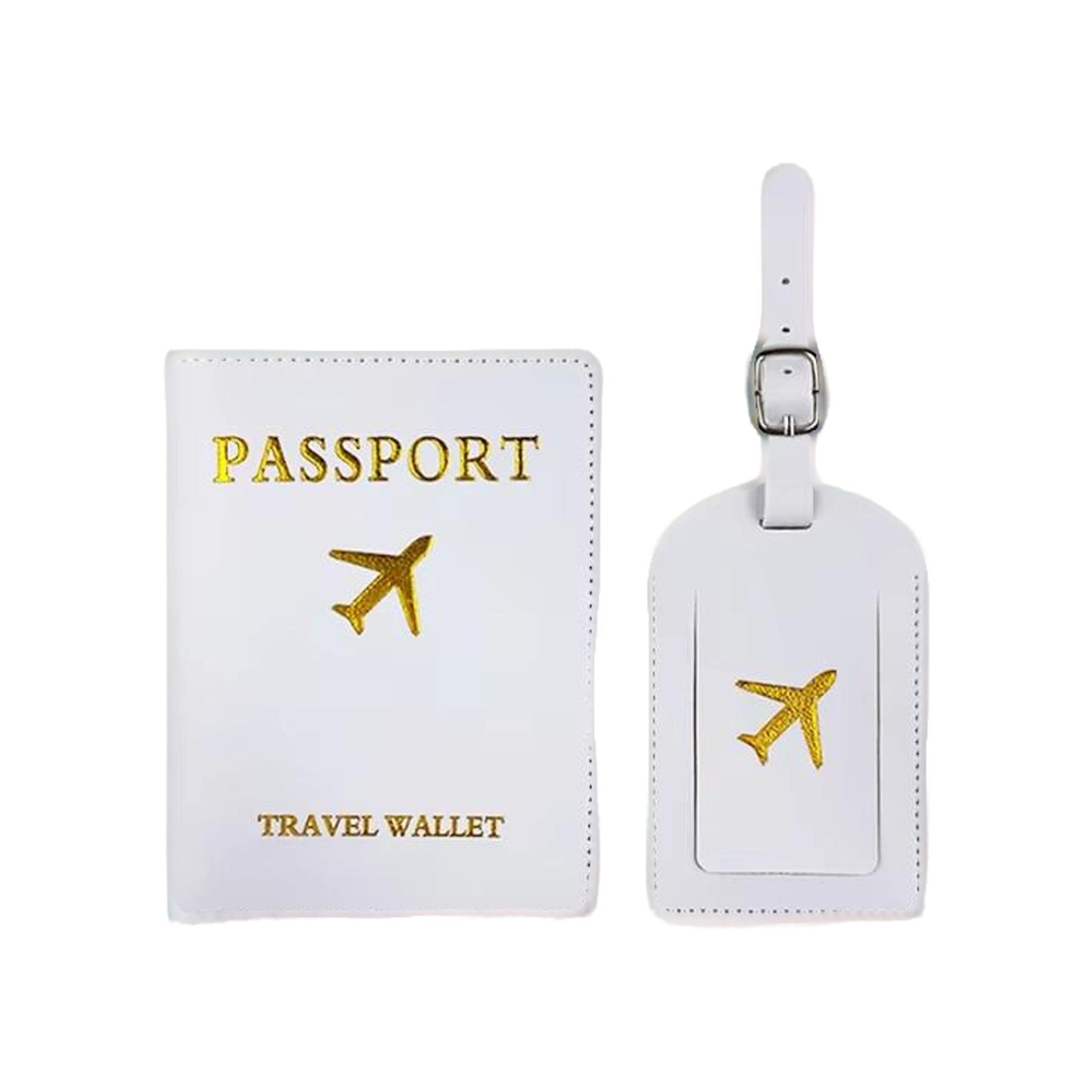 Debossed Rfid-Blocking PU Passport Cover & Luggage Tag Set 8