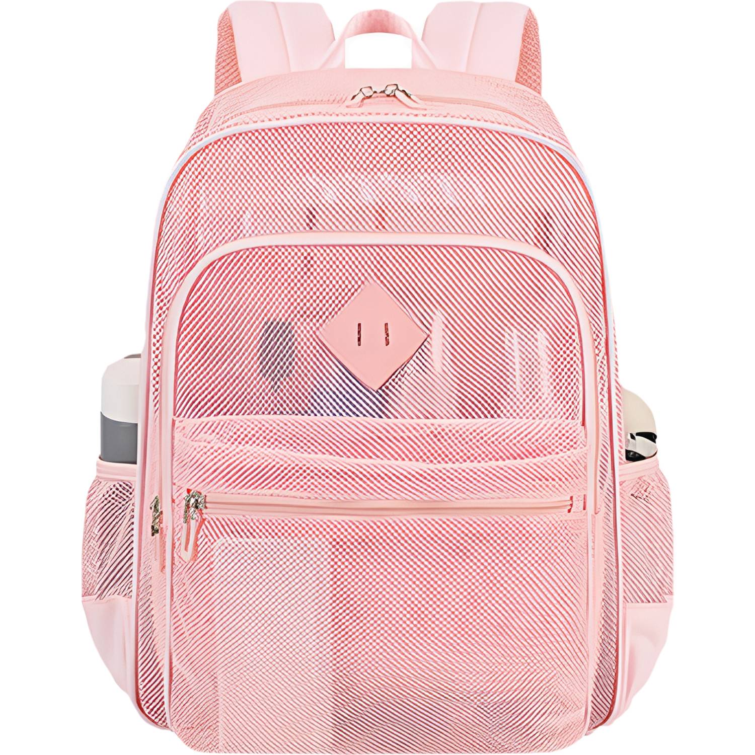 Large Capacity Unisex Polyester Mesh Backpack 6