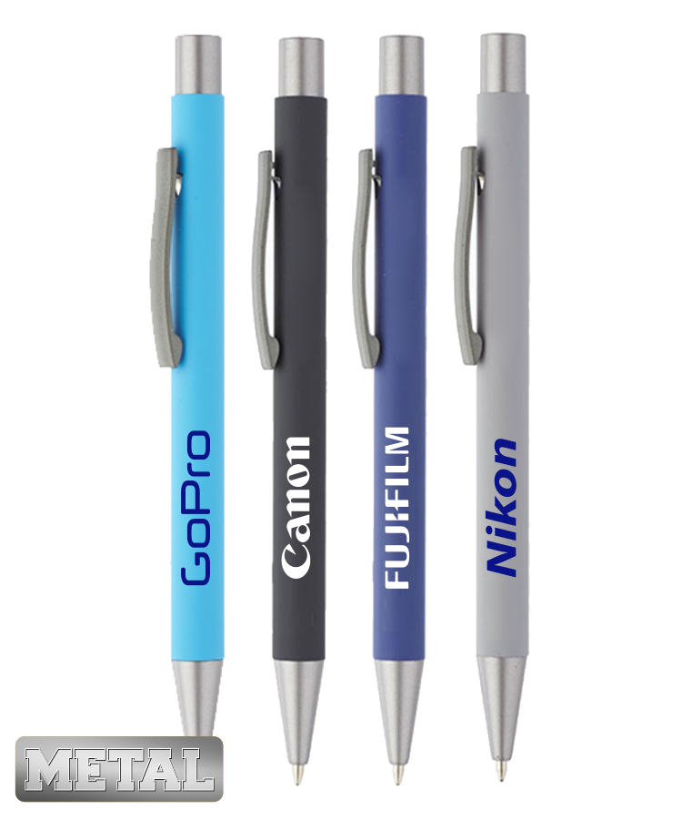 Union Printed -Rubber Coated Metal Pens 4