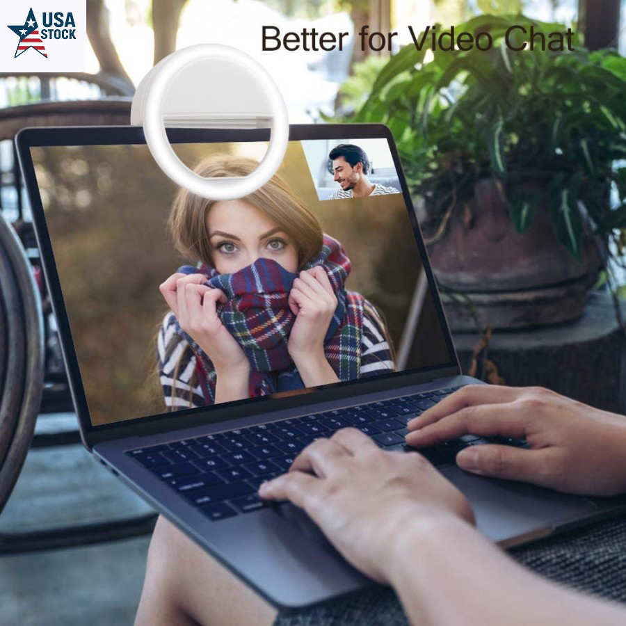 Clip On Ring Light for Selfie and Zoom Video Conference 3