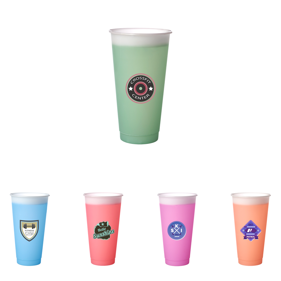 Color Changing  Stadium Cups 24 oz 5