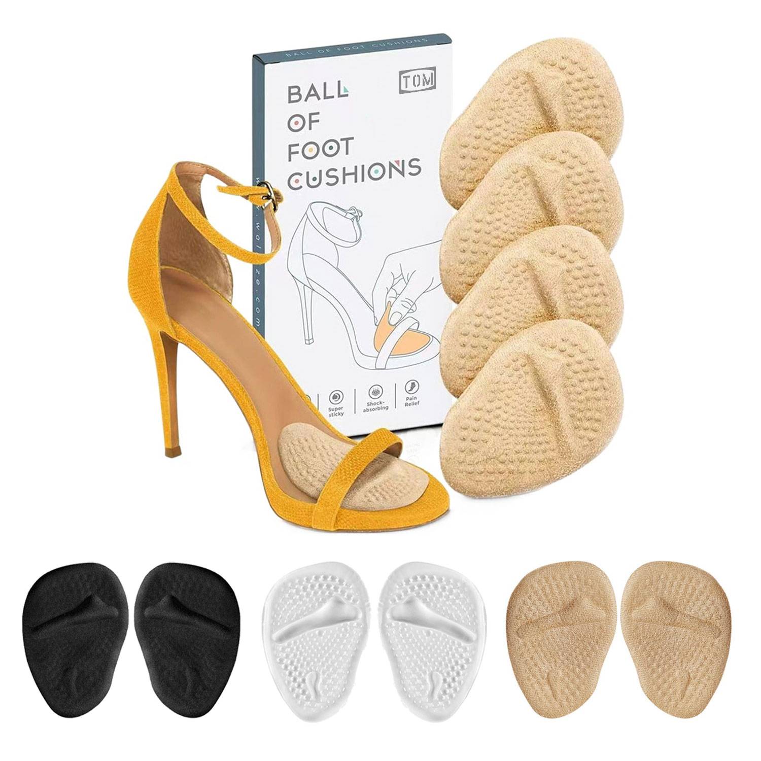 High Heels Breathable Non Slip Front Foot Pad 2
