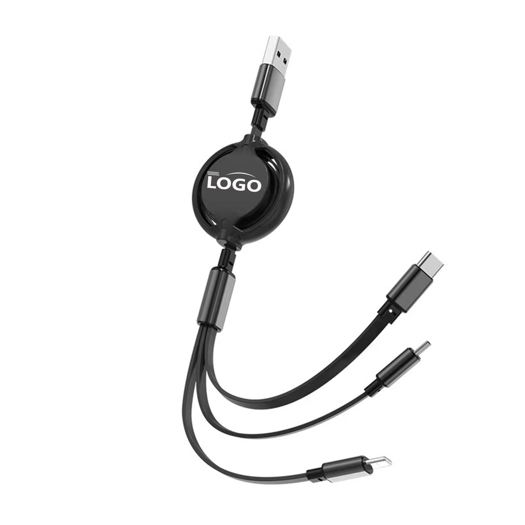Multi-Function 3-in-1 Retractable USB Fast Charging Cable 2