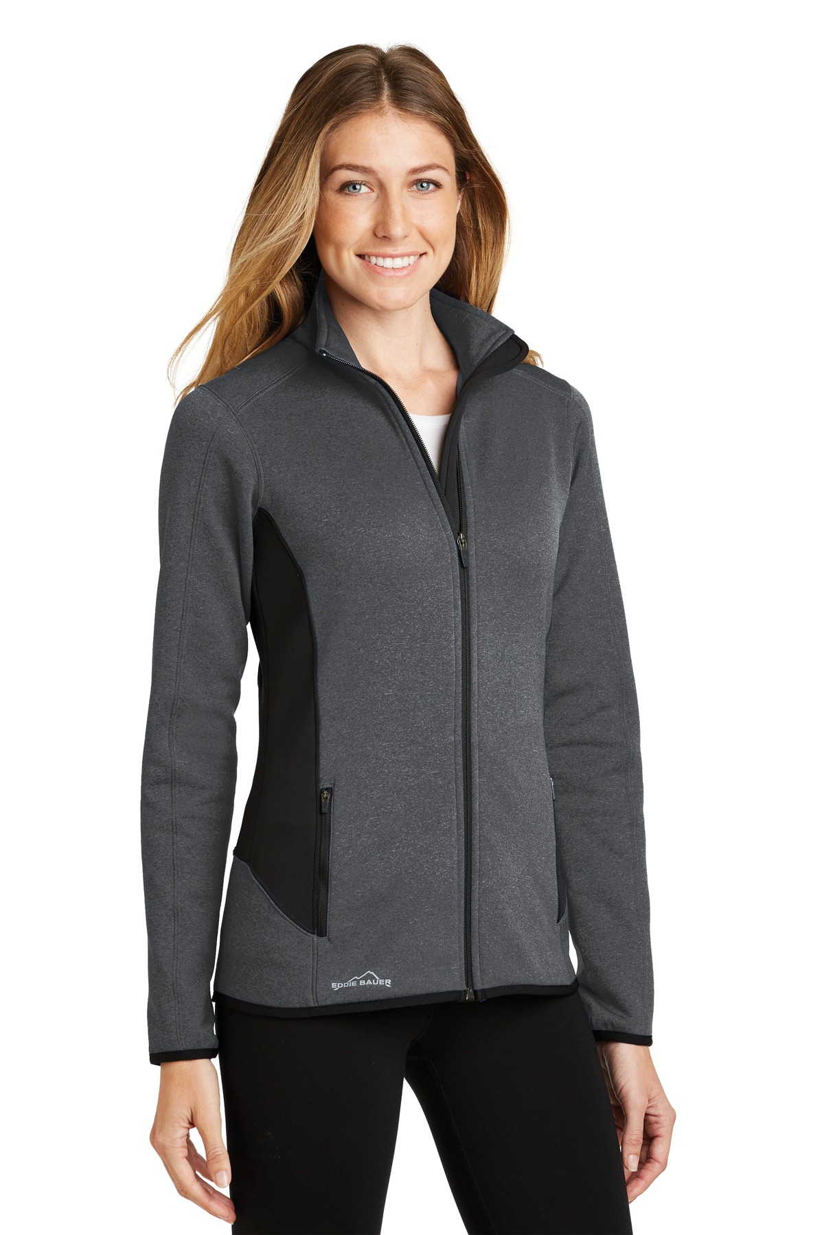 Eddie Bauer Women's Full-Zip Heather Stretch Fleece Jacket. EB239 2