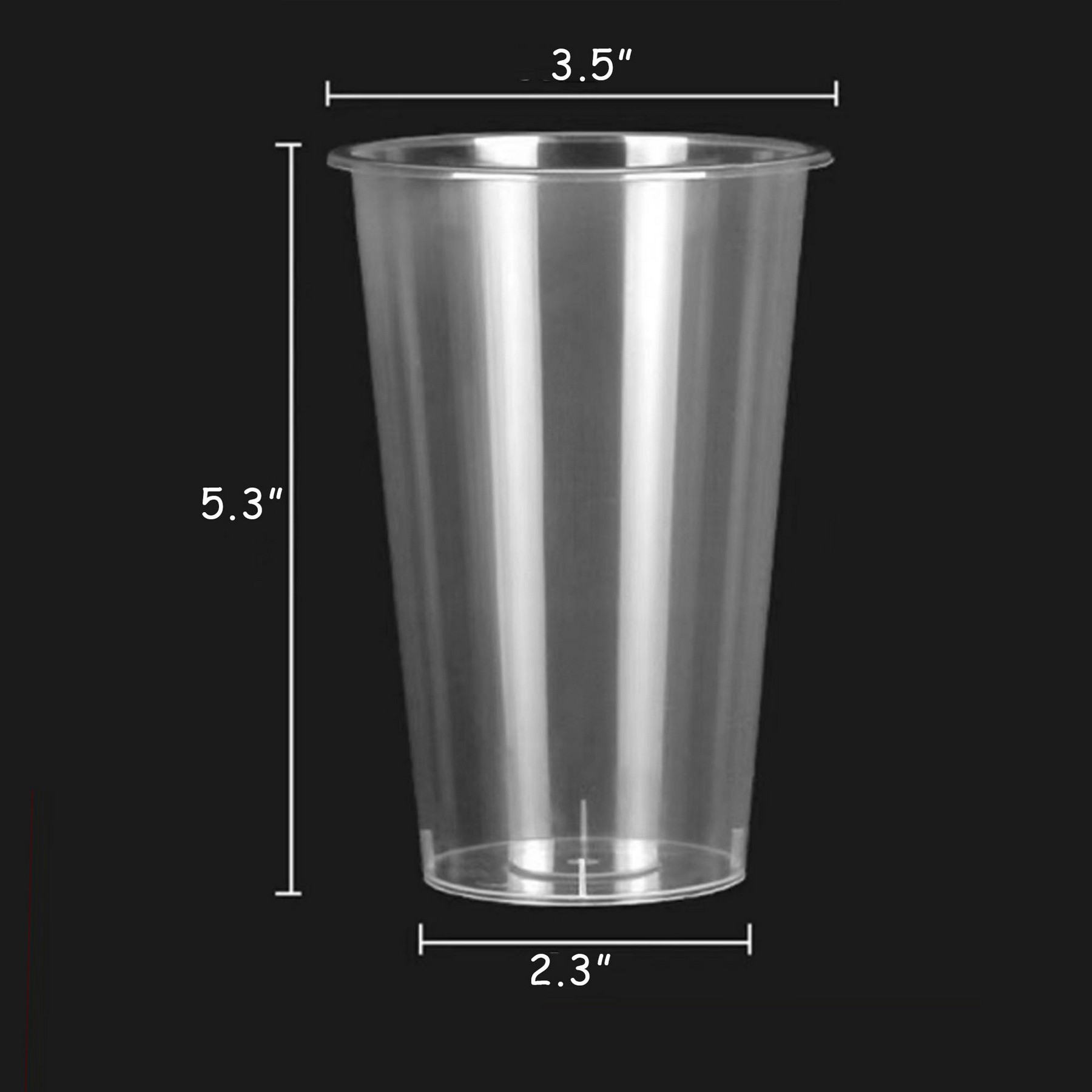 Frosted Clear Plastic Cup 2