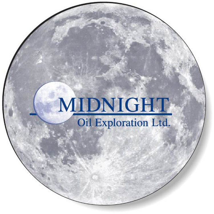 Slimline Mousemats clear textured vinyl front & non-skid back / Round (8.5" dia.)