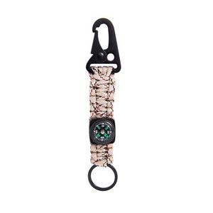 Handmade Paracord Survivor Rope Key Chain With Eagle Beak Carabiner 4