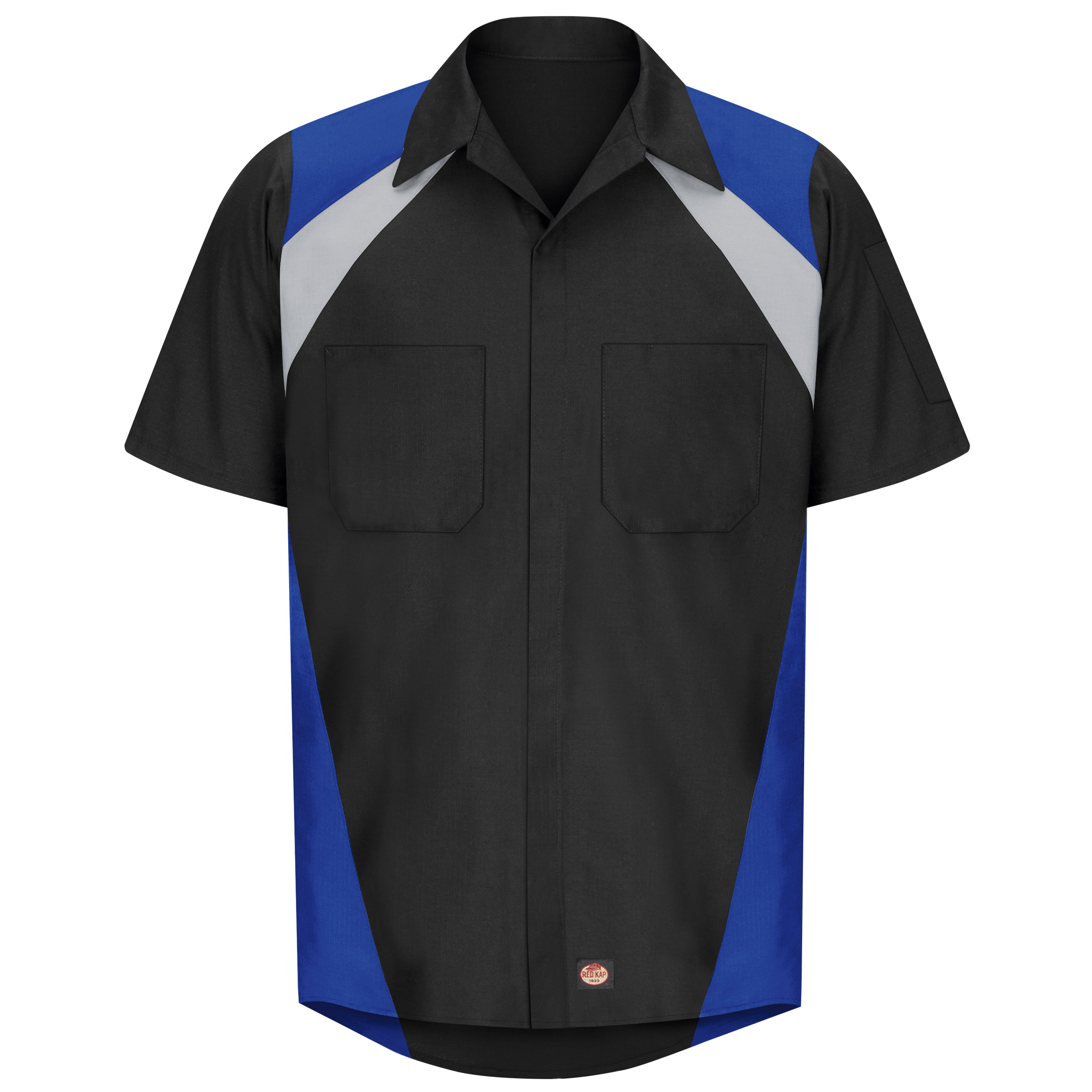 Red Kap® Men's Short Sleeve Tri-Color Shop Shirt 3