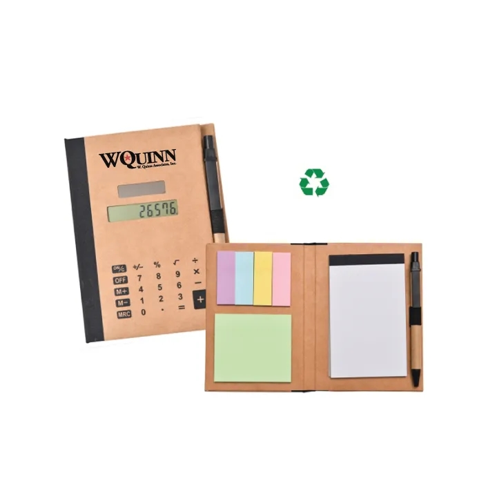 Eco-friendly Calculate Notepad with Sticky Notes 6" x 4"