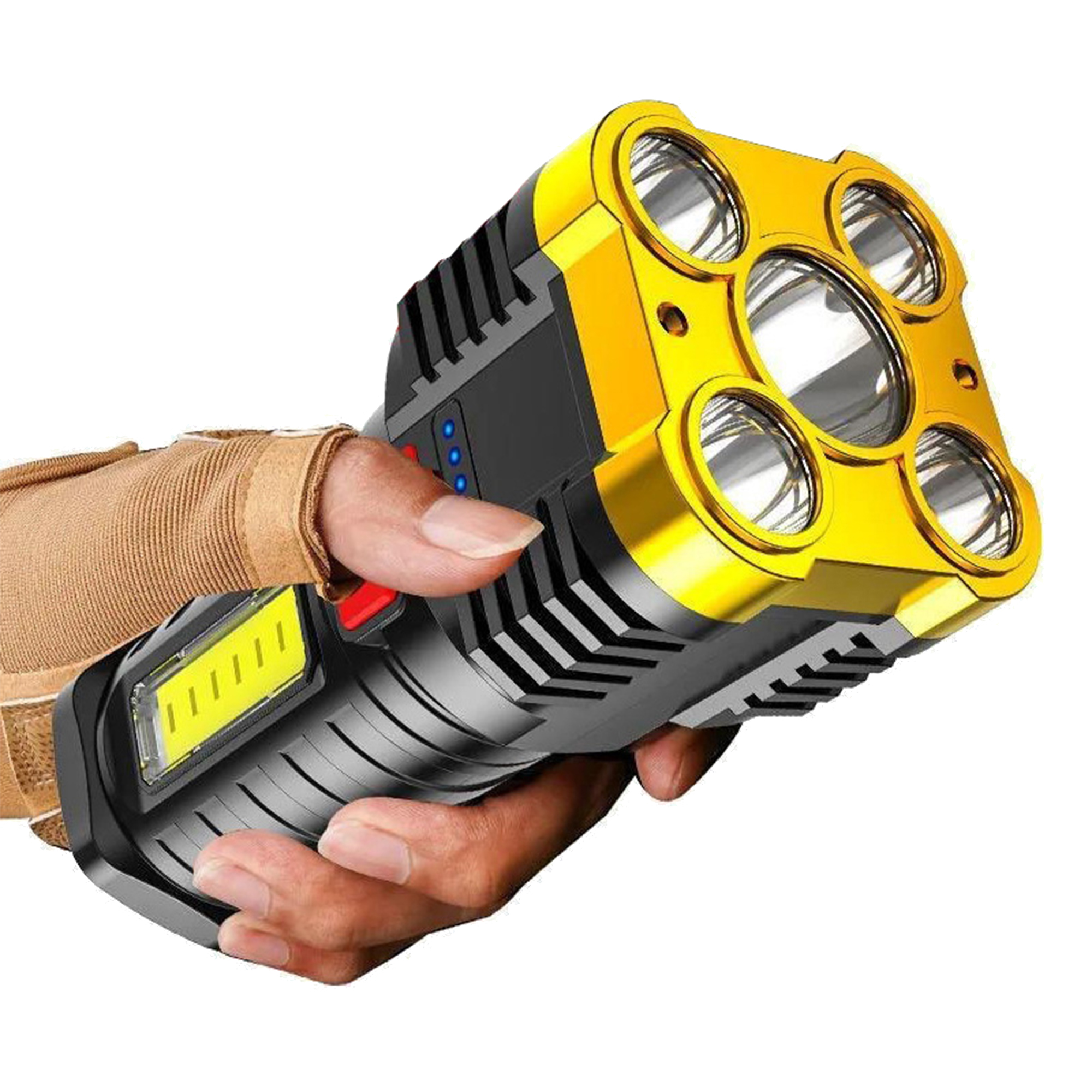 High-Power Outdoor Flashlight with Side Light 7