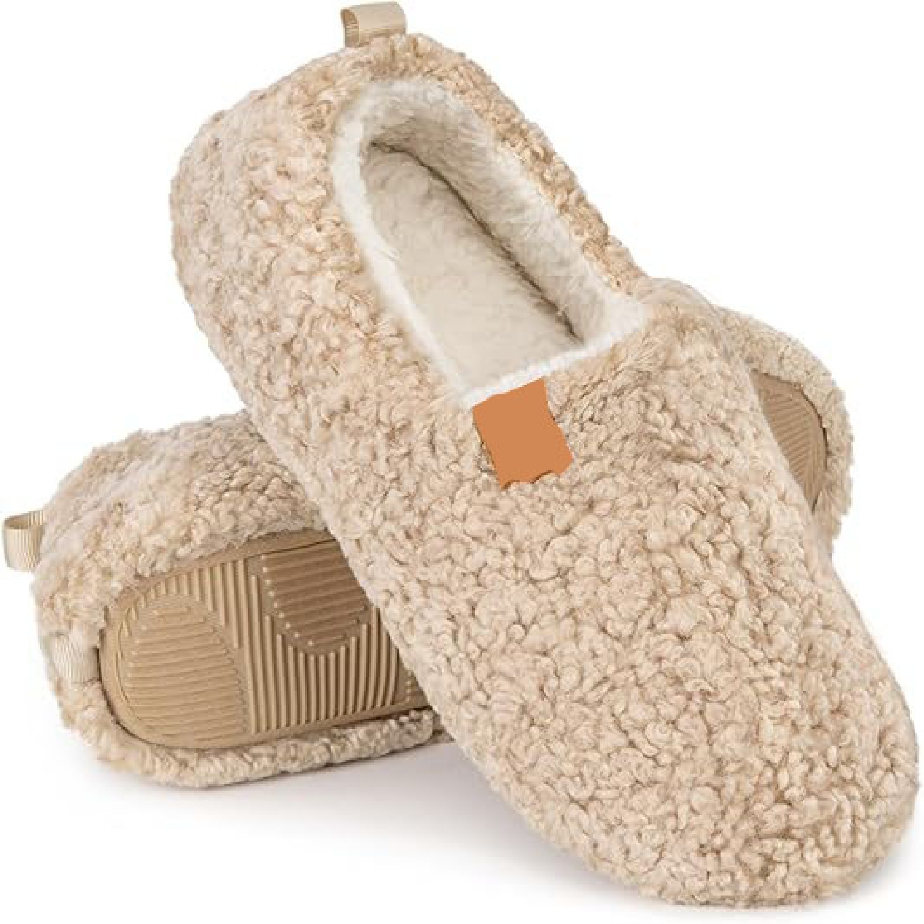 Women's Soft Curly Full Slippers 12