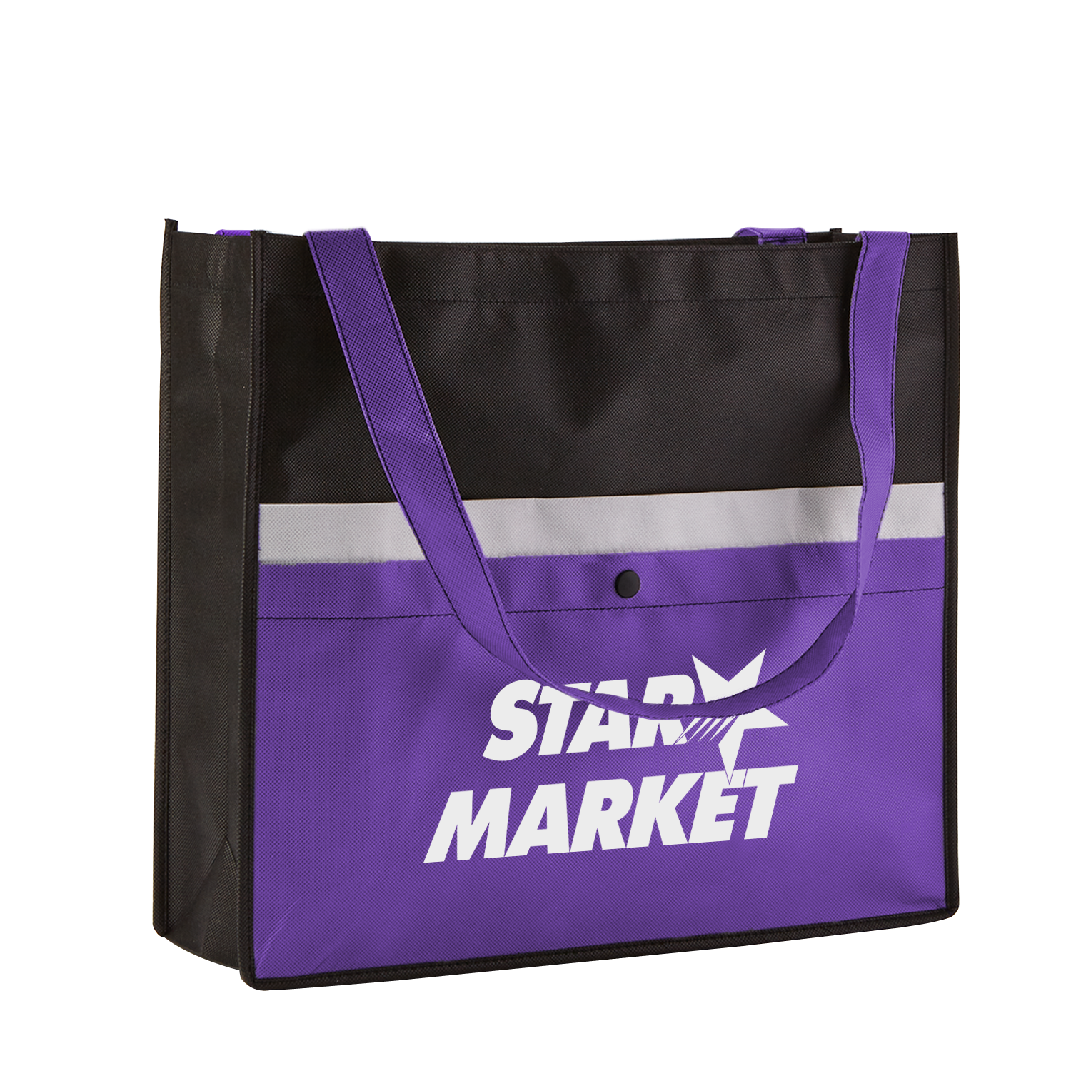 Corridor Non-Woven Snap Pocket Tote Bag 6