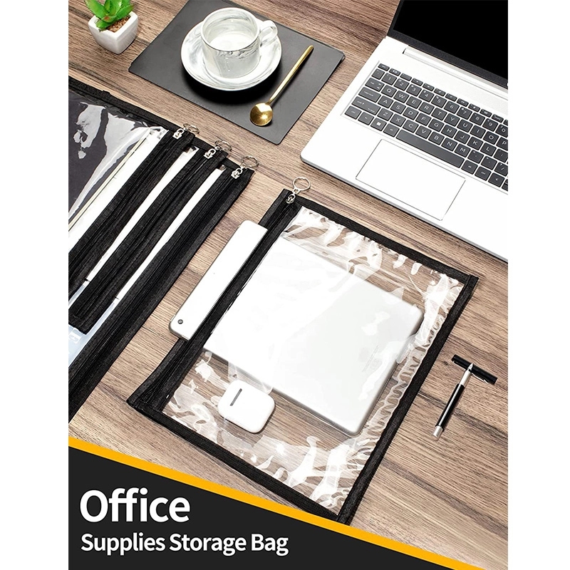 6 Pieces Clear Zipper Pouches Pvc Waterproof Pouch 3