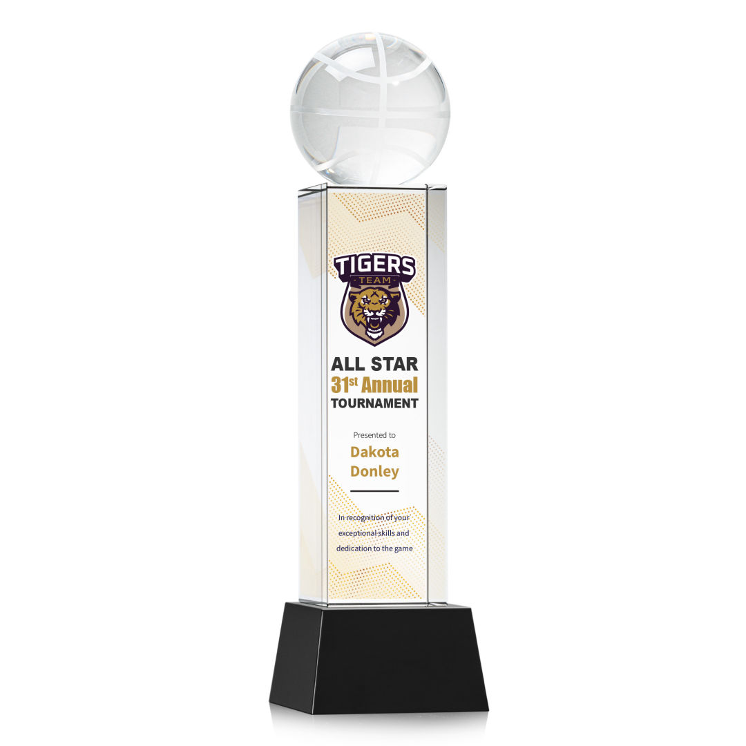 Basketball VividPrint™ Award on Belcroft - Black 6