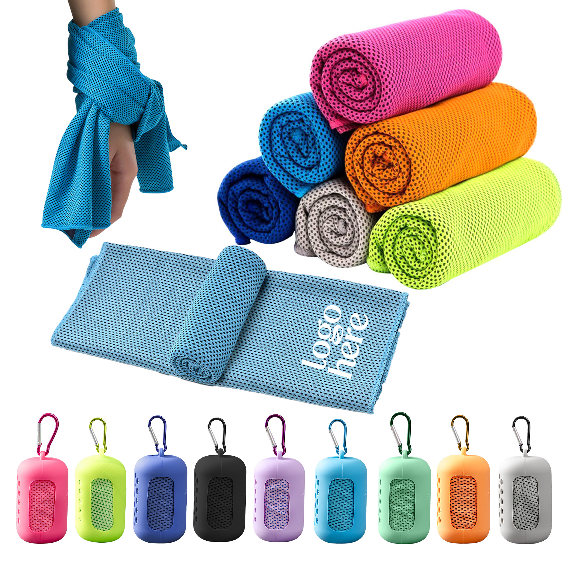 Creative Silicone Cooling Towel Set 2