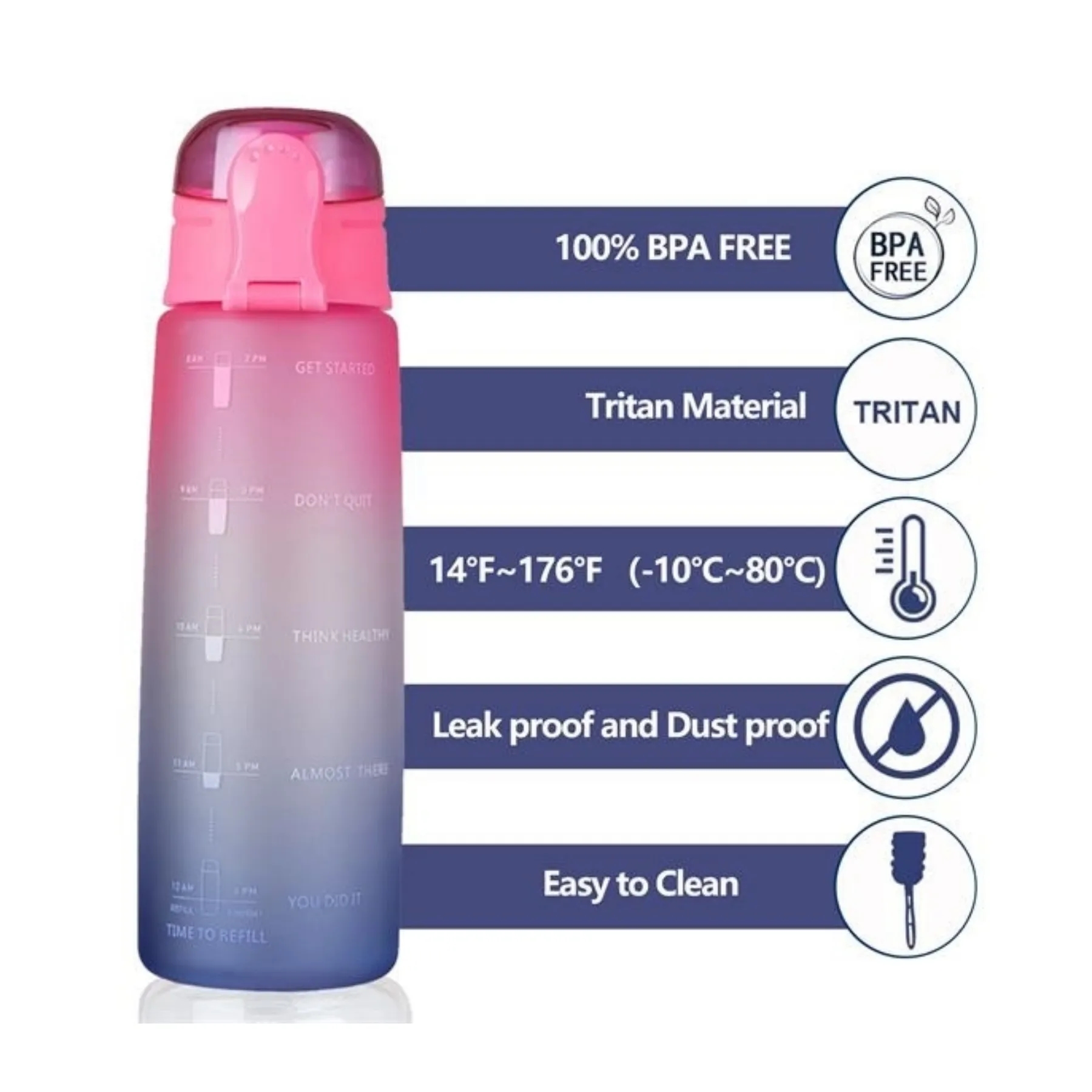 Time Mark 32oz Water Bottle 1