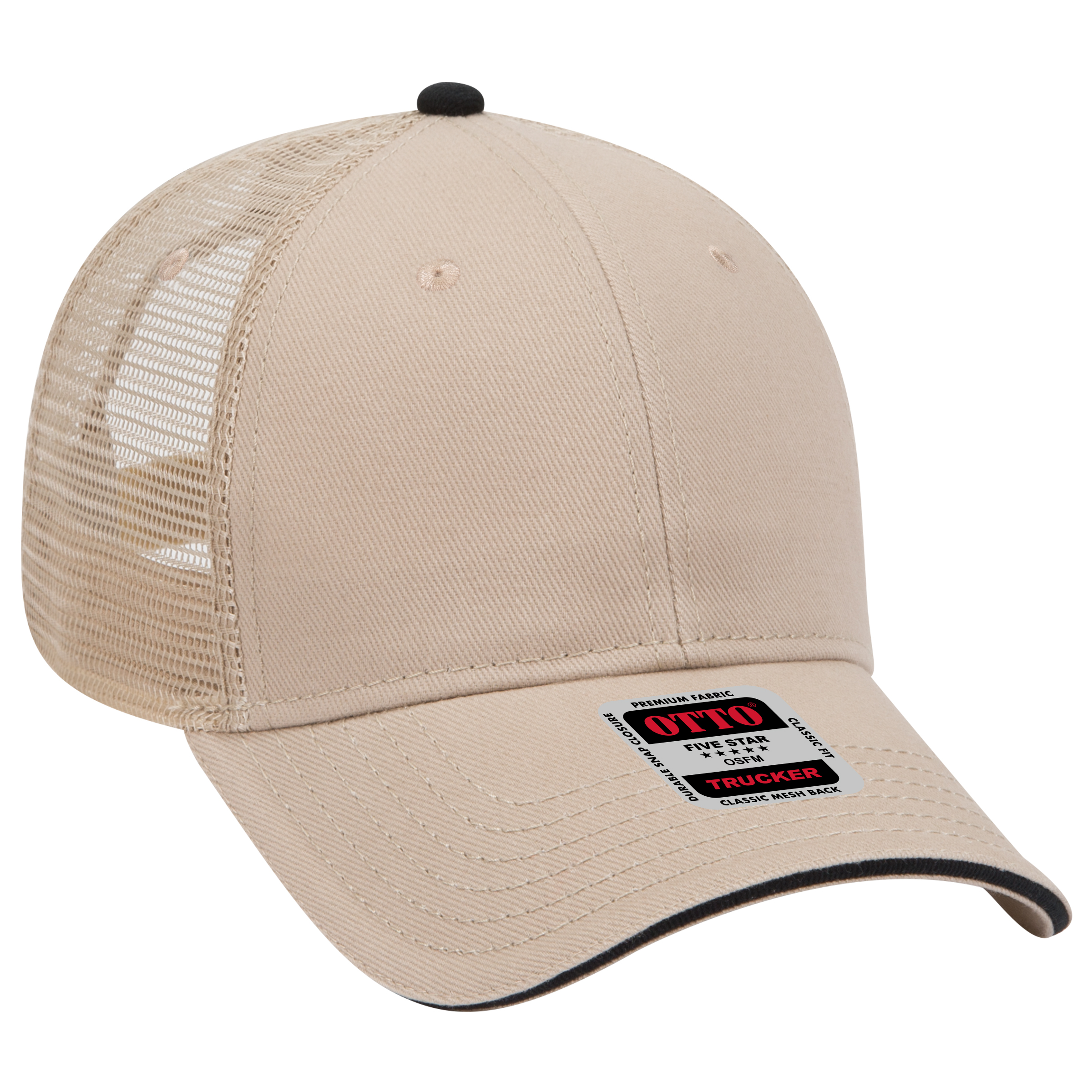 OTTO CAP® 6 Panel Low Profile Mesh Back Trucker Hat 29