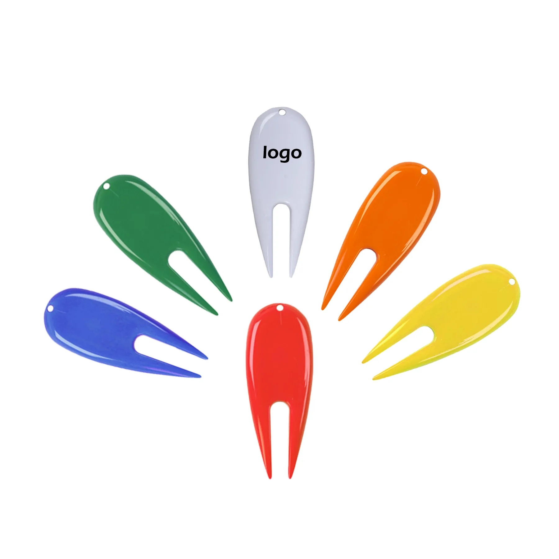 Plastic golf putting fork 7