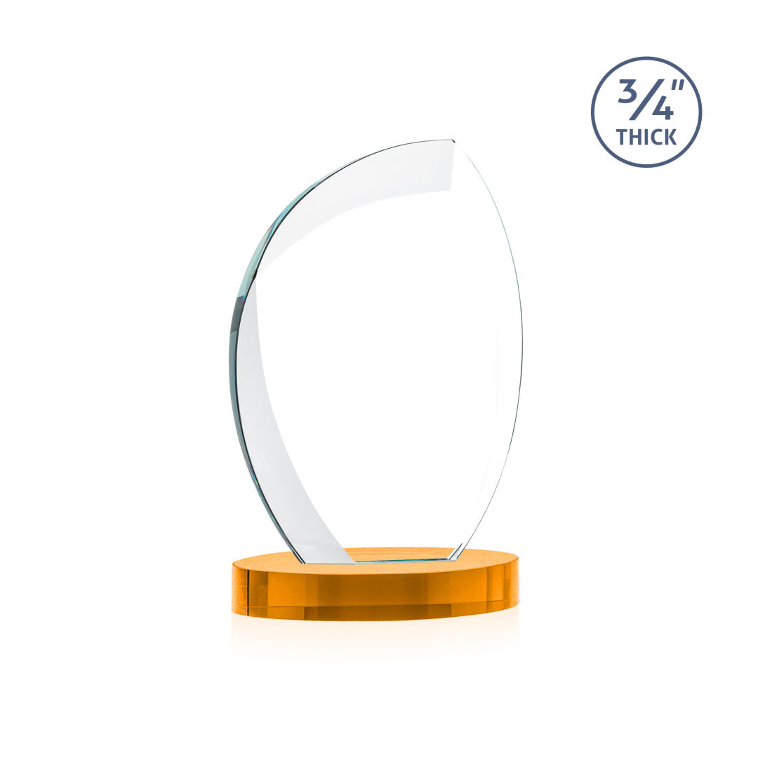 Wichita VividPrint™ Award on Alberton Base - Amber 6