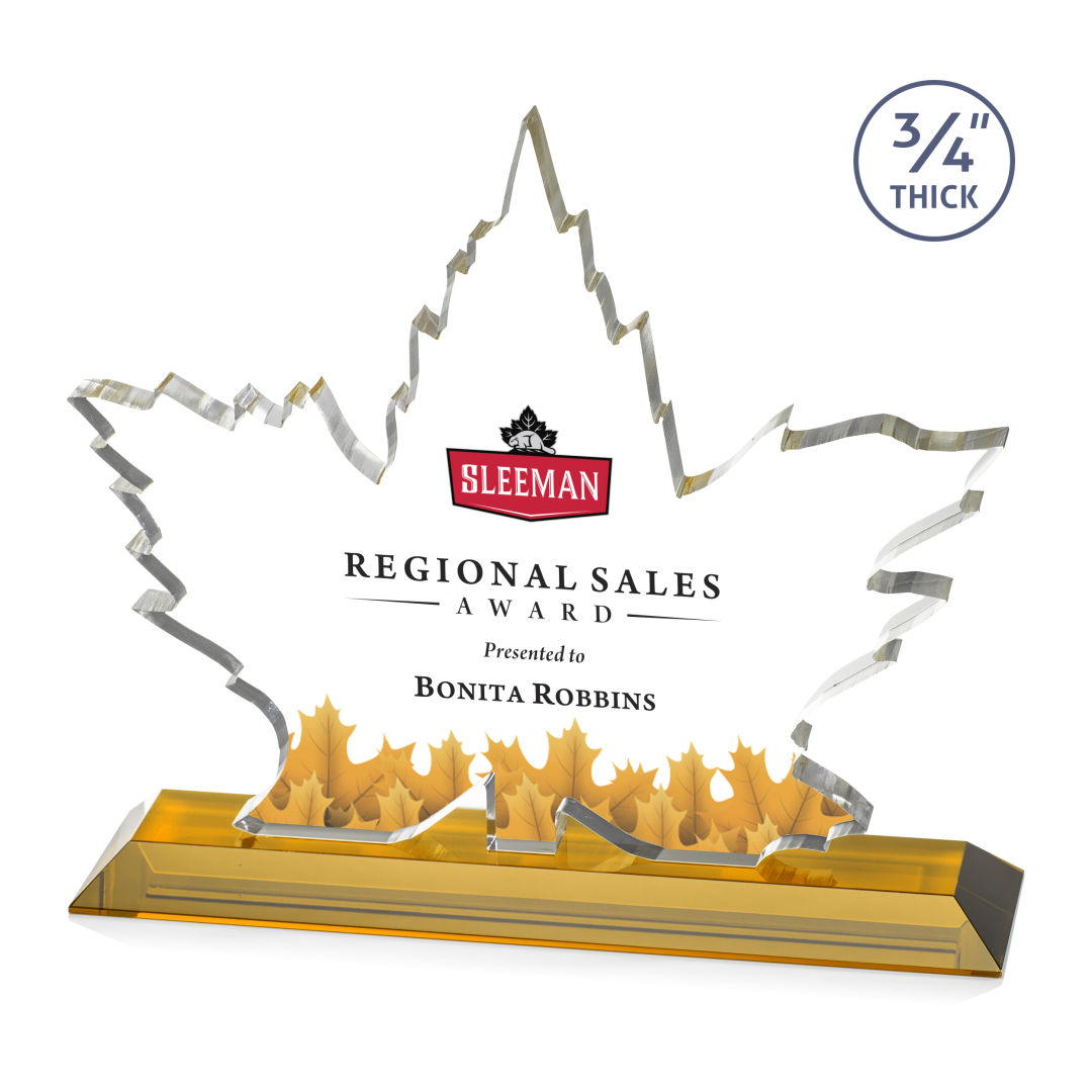 Maple Leaf VividPrint™ Award - Amber 3