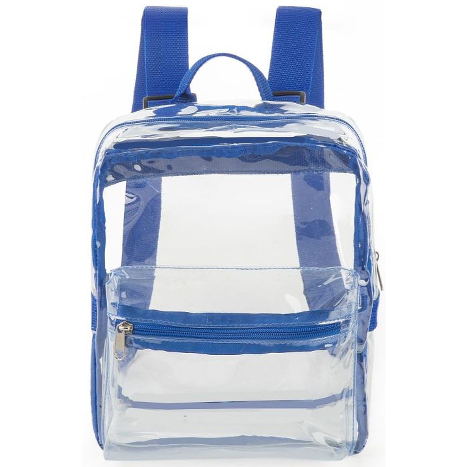 Mini Clear PVC Transparent Backpack with Front Accessory Pocket 2
