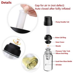 Cooking Oil Sprayer Bottle Dispenser With ABS Plastic Lid 5