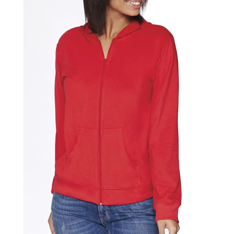 Next Level Apparel Adult Sueded Full-Zip Hoody, custom hoodie or sweatshirt with logo imprint 3